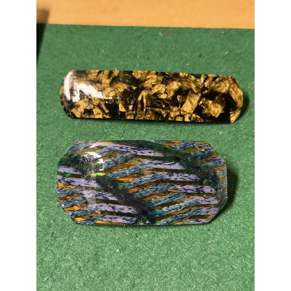2 Vintage/mid Century, Handmade French Barrettes